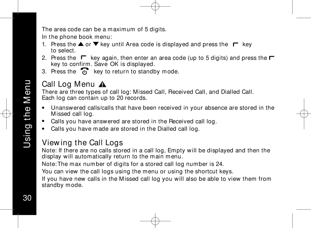 Motorola ME7158 manual Call Log Menu, Viewing the Call Logs 