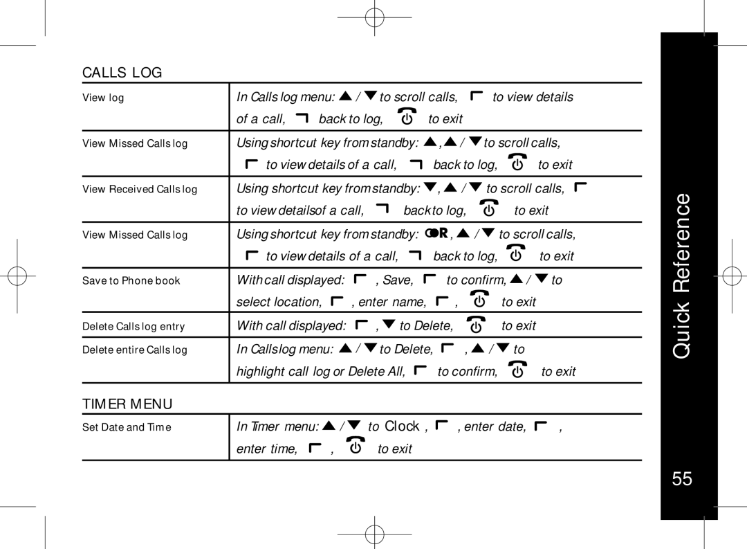 Motorola ME7158 manual Calls LOG, To scroll calls 