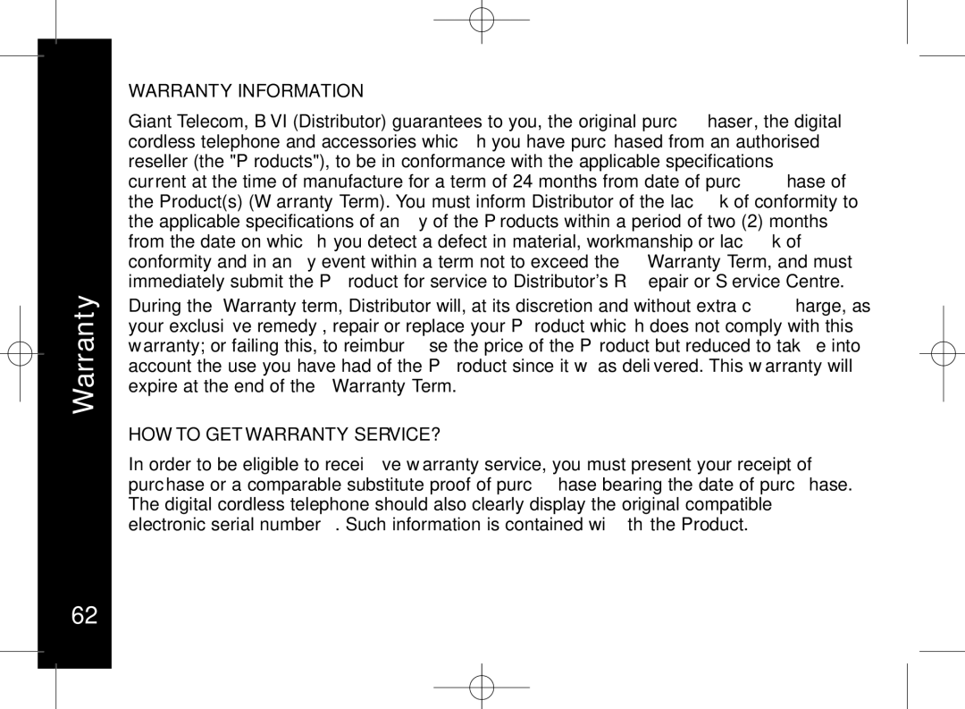 Motorola ME7158 manual Warranty Information, HOW to GET Warranty SERVICE? 