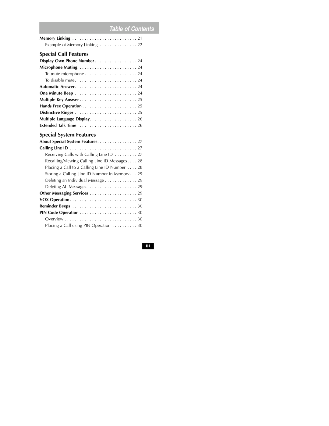 Motorola MicroTAC owner manual Special Call Features, Special System Features 