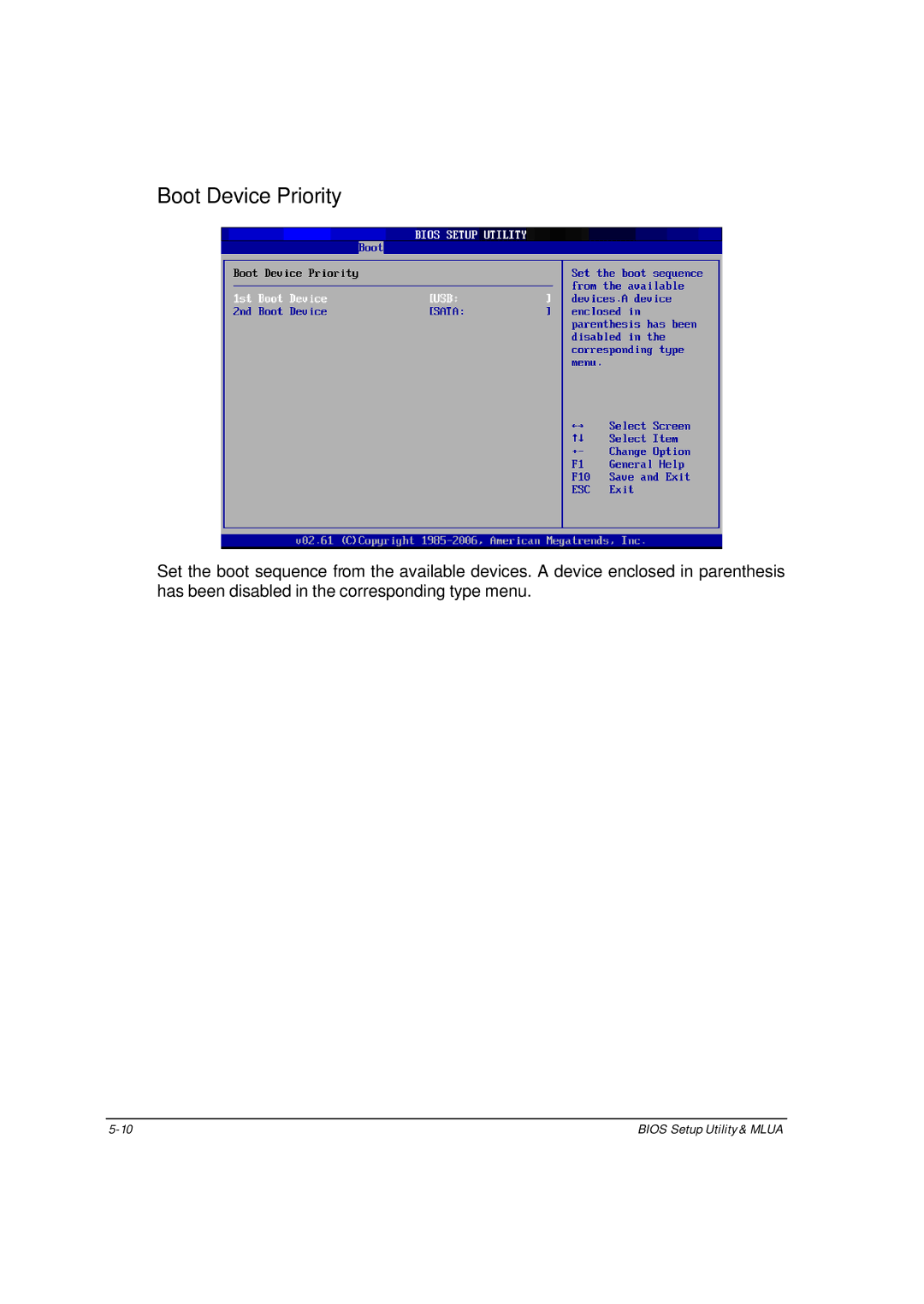 Motorola ML910 owner manual Boot Device Priority 