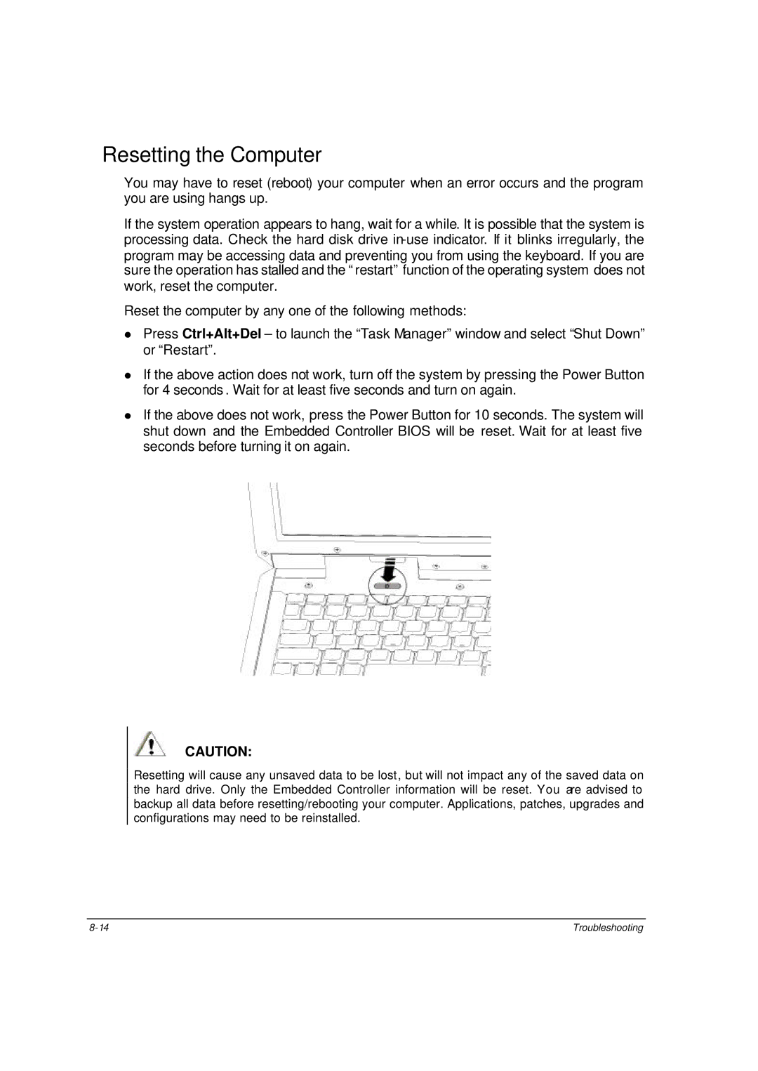 Motorola ML910 owner manual Resetting the Computer 