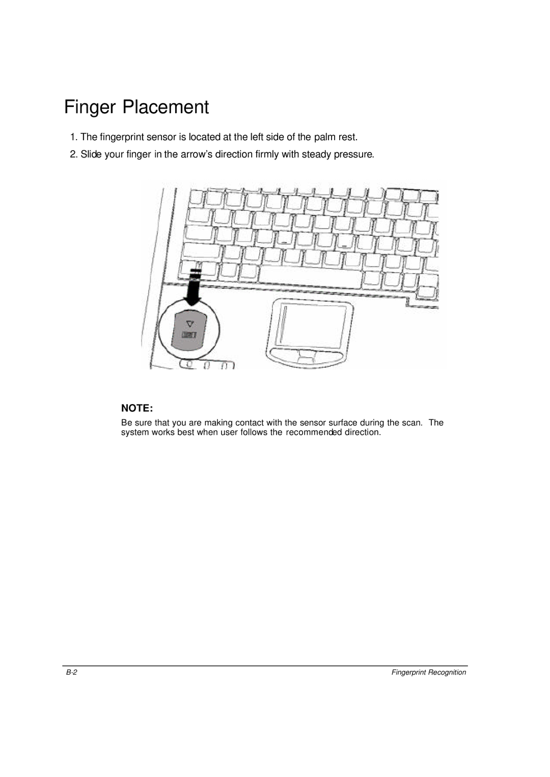 Motorola ML910 owner manual Finger Placement 