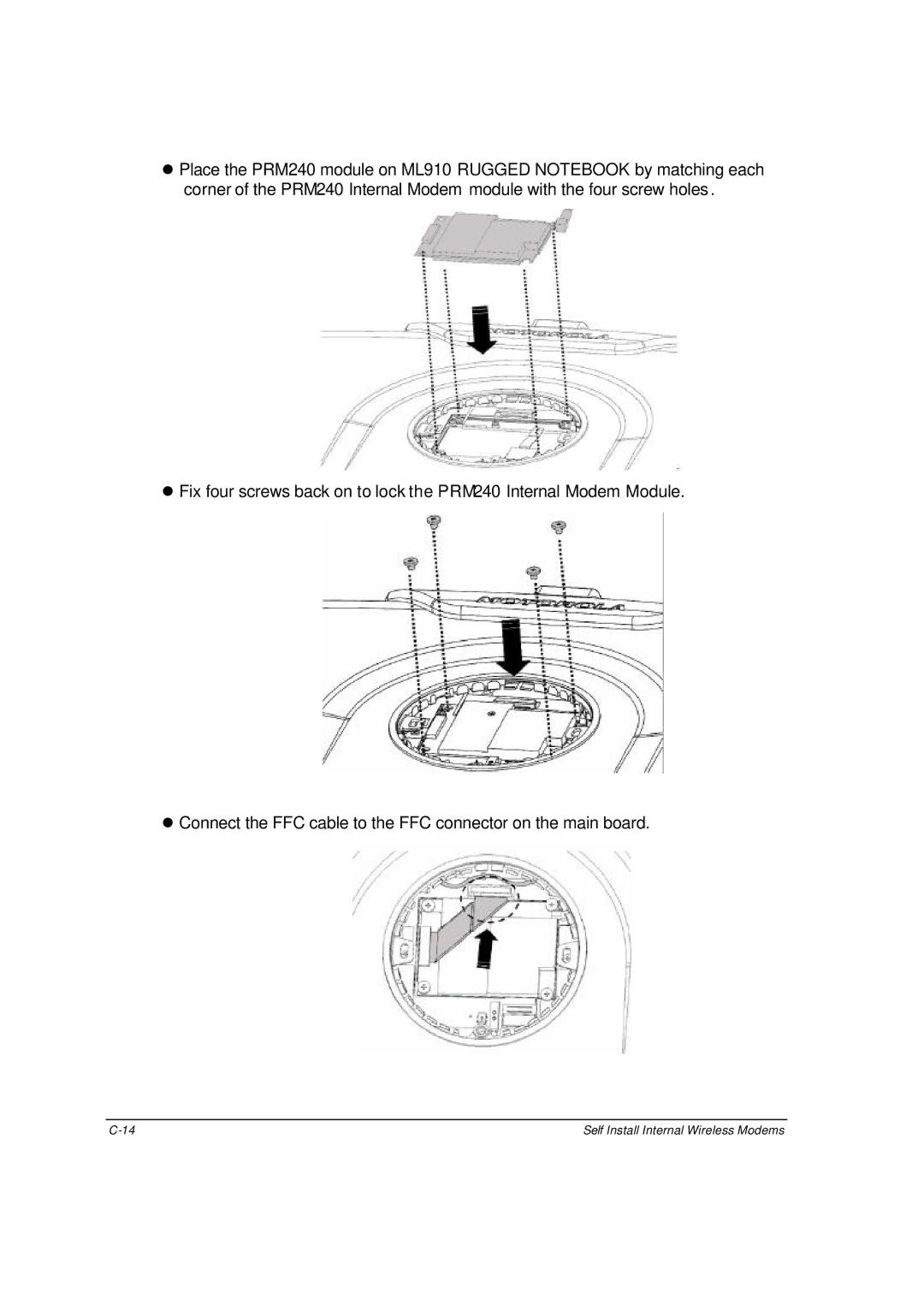 Motorola ML910 owner manual Self Install Internal Wireless Modems 