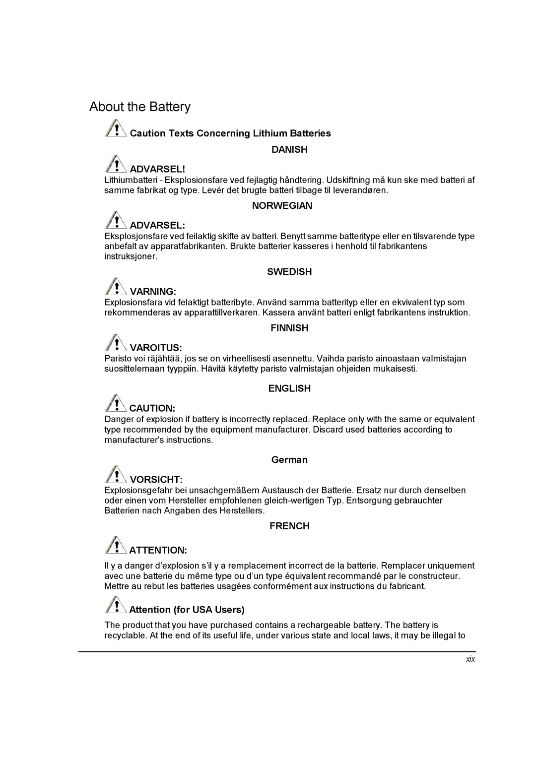 Motorola ML910 owner manual About the Battery 