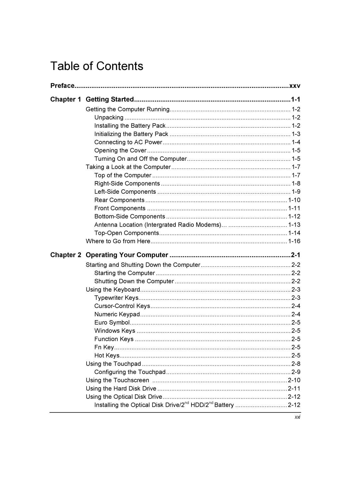 Motorola ML910 owner manual Table of Contents 