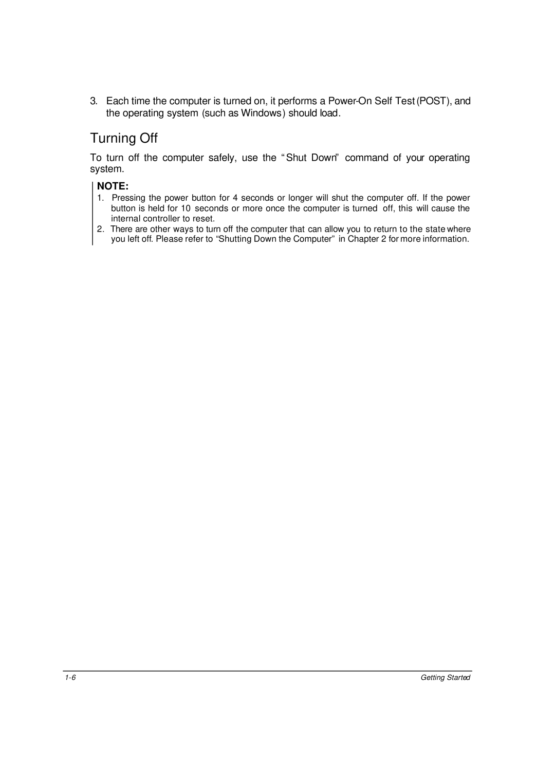 Motorola ML910 owner manual Turning Off 