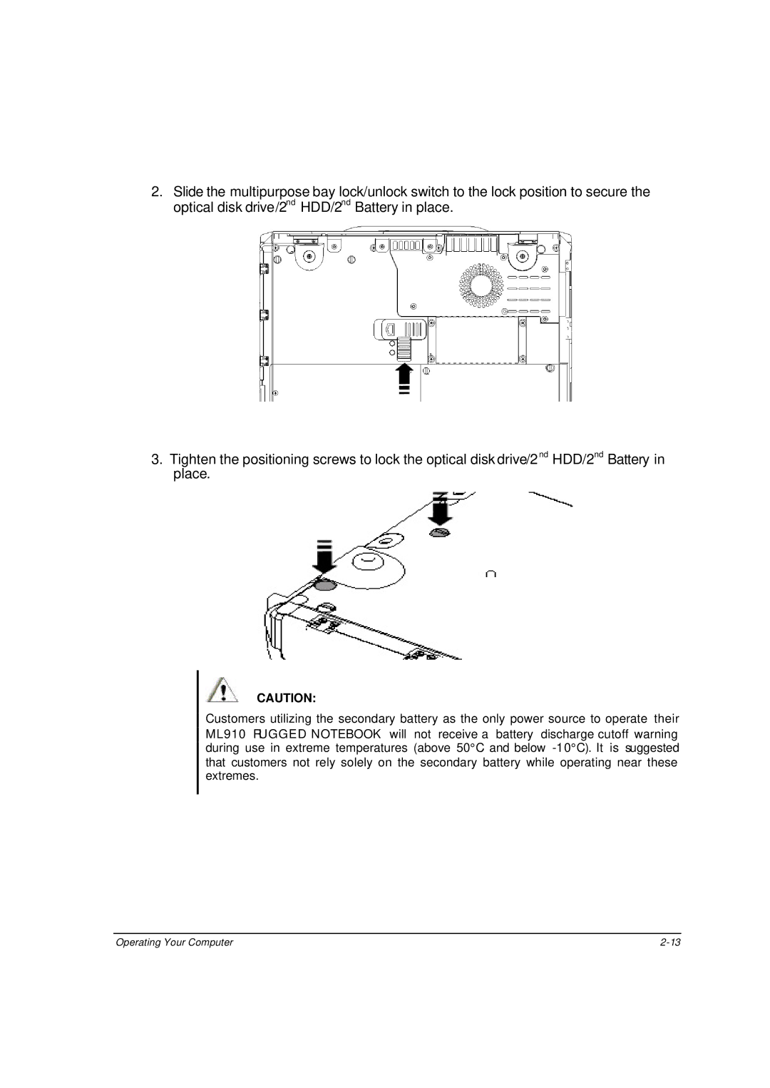 Motorola ML910 owner manual Operating Your Computer 