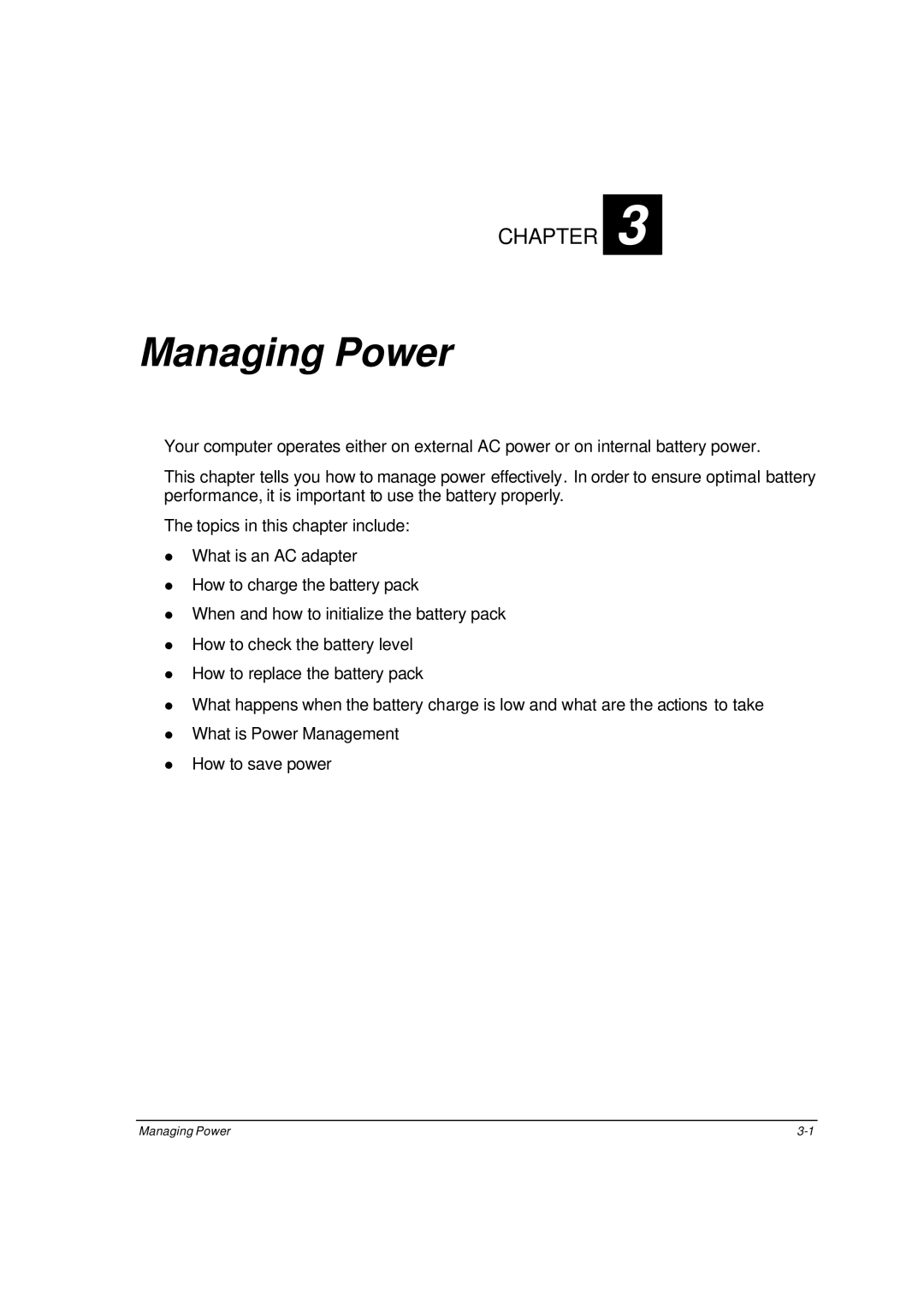 Motorola ML910 owner manual Managing Power 