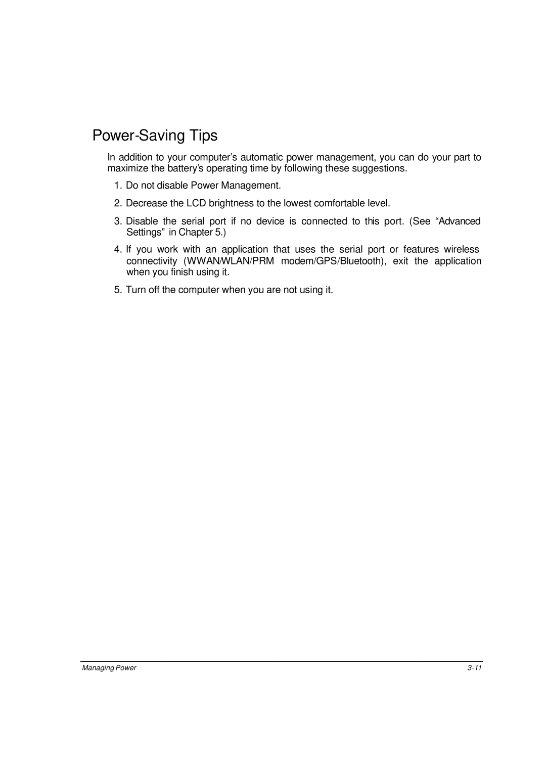 Motorola ML910 owner manual Power-Saving Tips 