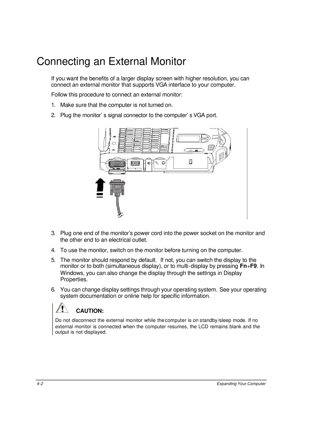 Motorola ML910 owner manual Connecting an External Monitor 