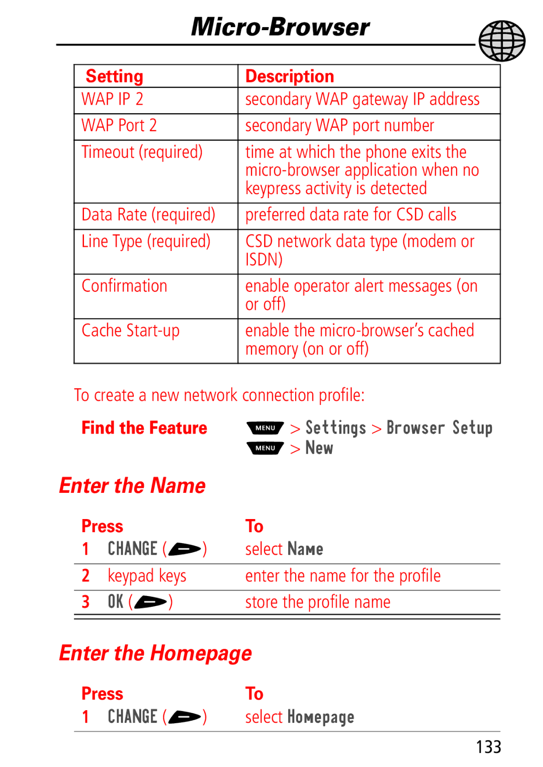 Motorola Moto Q manual Wap Ip, 133 