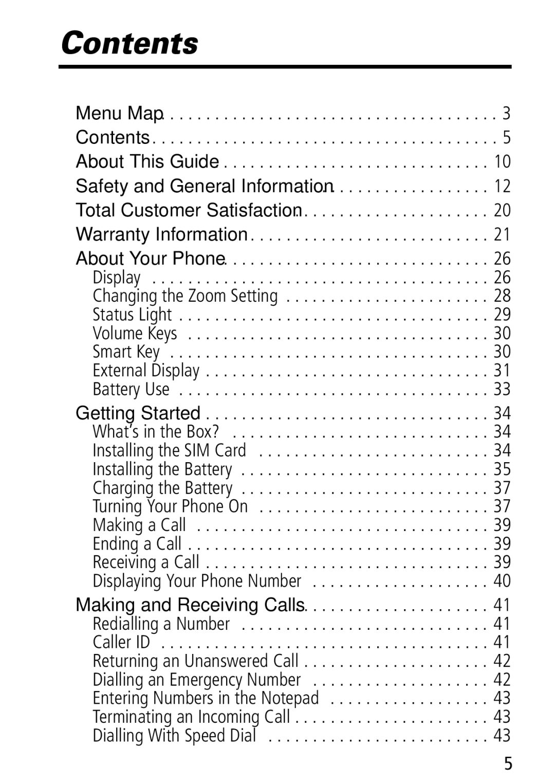 Motorola Moto Q manual Contents 