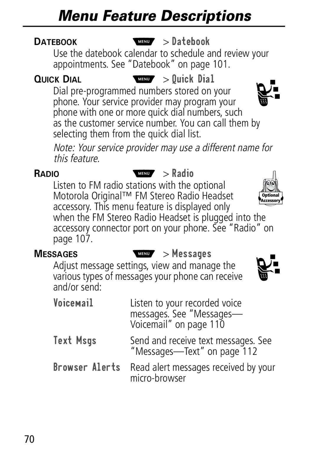 Motorola Moto Q manual Dwherrn, 37+%-&+#.M 4XLFNLDO, 55#5 M 0HVVDJHV, 9RLFHPDLO, 7HW0VJV 