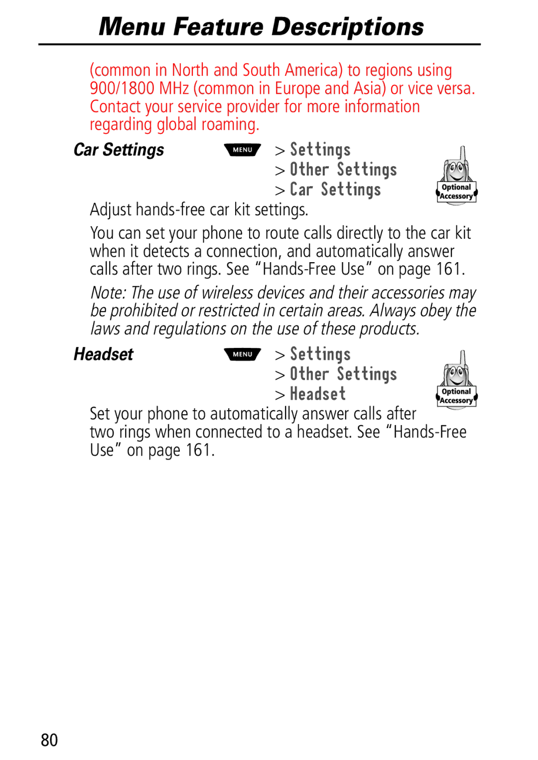 Motorola Moto Q manual Adjust hands-free car kit settings, +Hdgvhw 