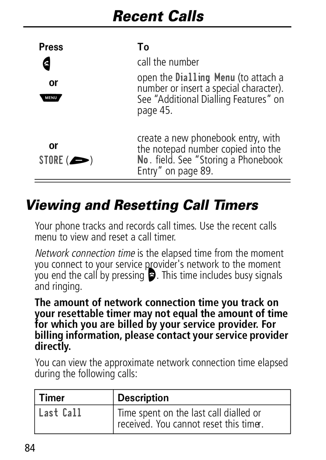 Motorola Moto Q manual Viewing and Resetting Call Timers, 6725 +, Dvw&Doo, Time spent on the last call dialled or 