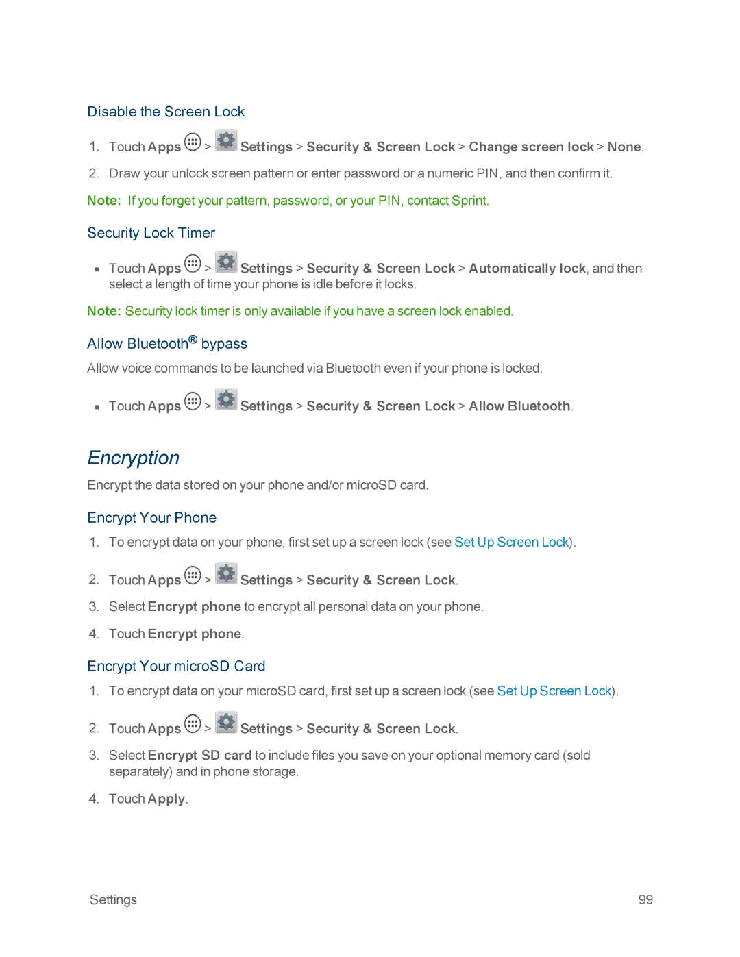 Motorola MOTOXT897 manual Encryption 