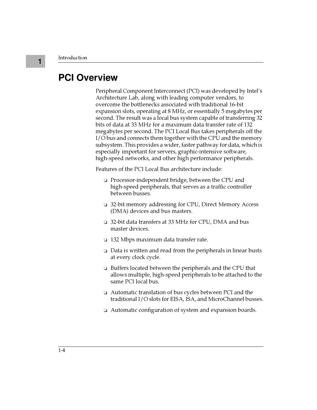 Motorola MPMC101 user manual PCI Overview 