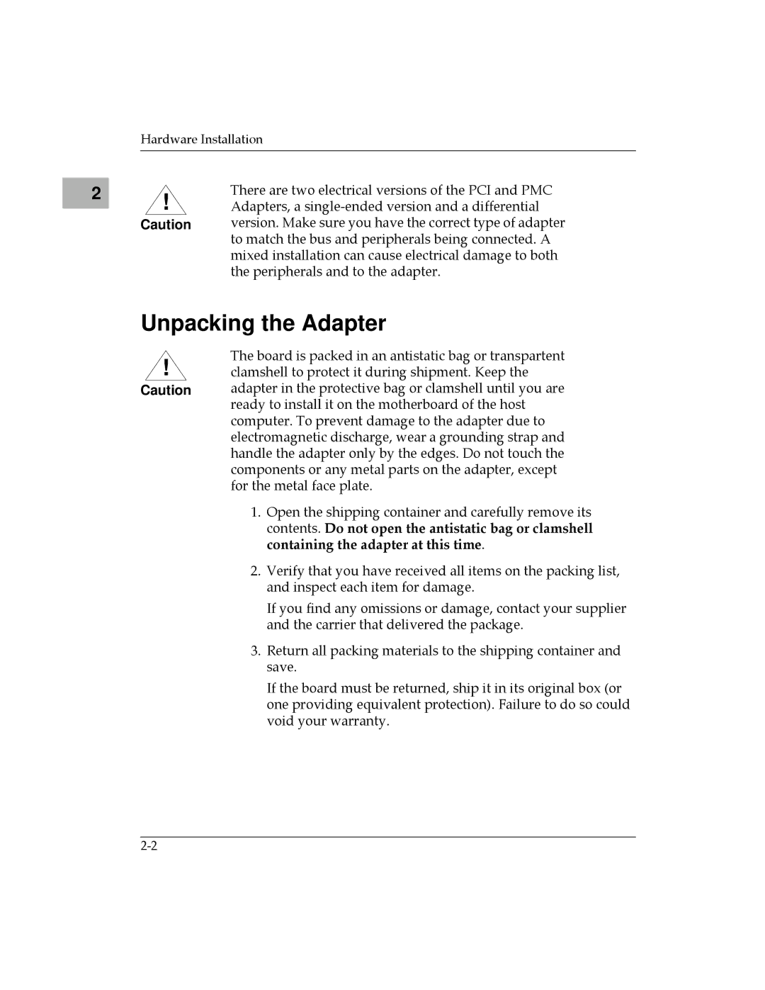 Motorola MPMC101 user manual Unpacking the Adapter 