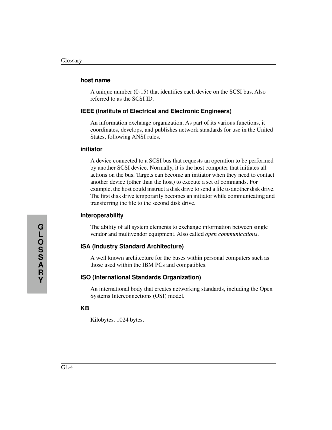 Motorola MPMC101 user manual Host name, Ieee Institute of Electrical and Electronic Engineers, Initiator, Interoperability 