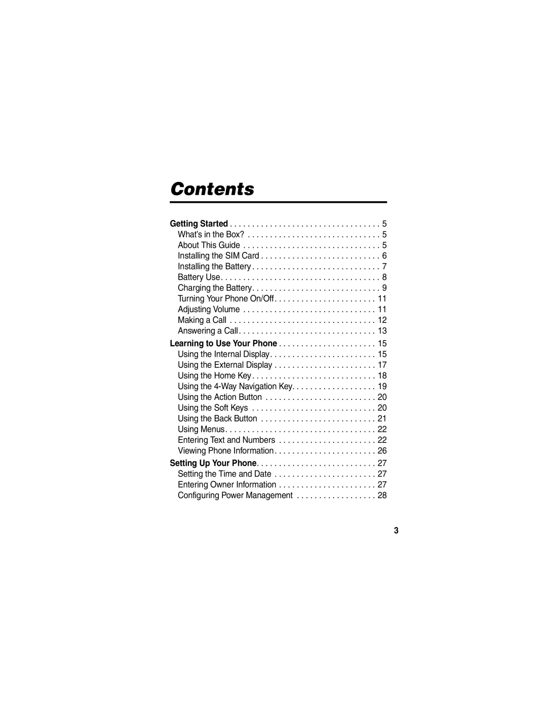 Motorola MPx220 manual Contents 