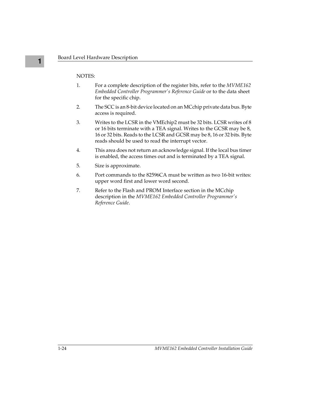 Motorola manual MVME162 Embedded Controller Installation Guide 