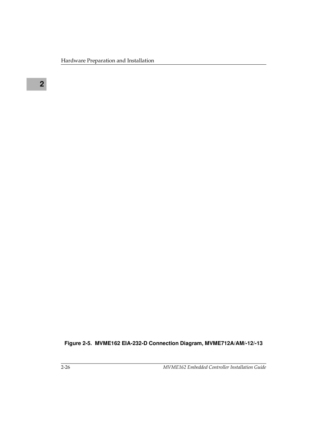 Motorola manual MVME162 EIA-232-D Connection Diagram, MVME712A/AM/-12/-13 