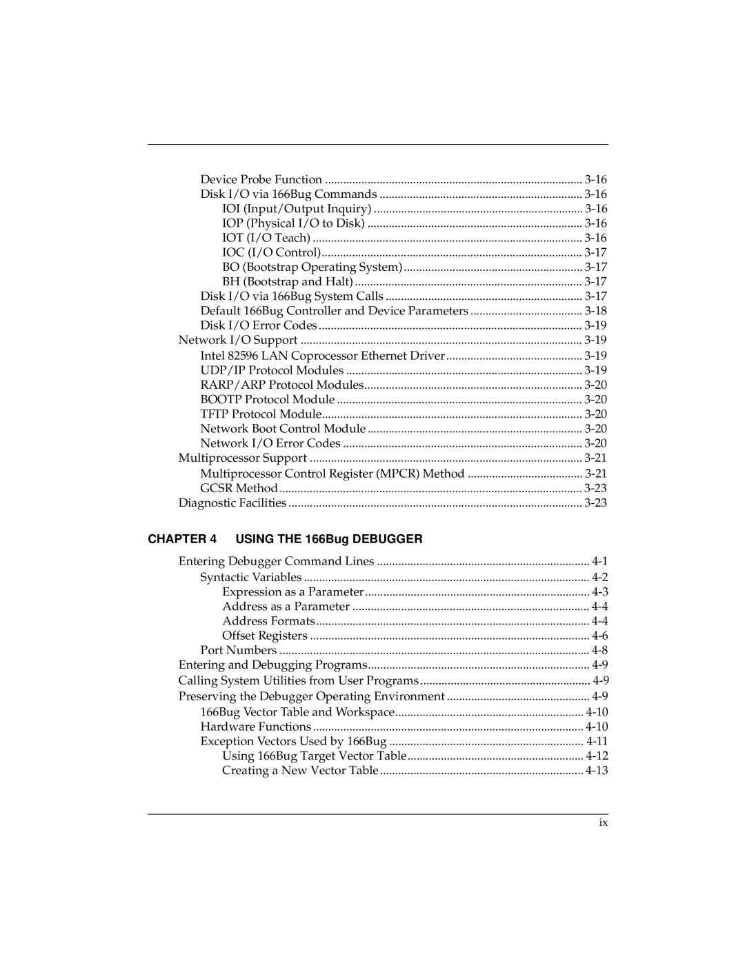 Motorola MVME166IG/D2, MVME166D2 manual Using the 166Bug Debugger 