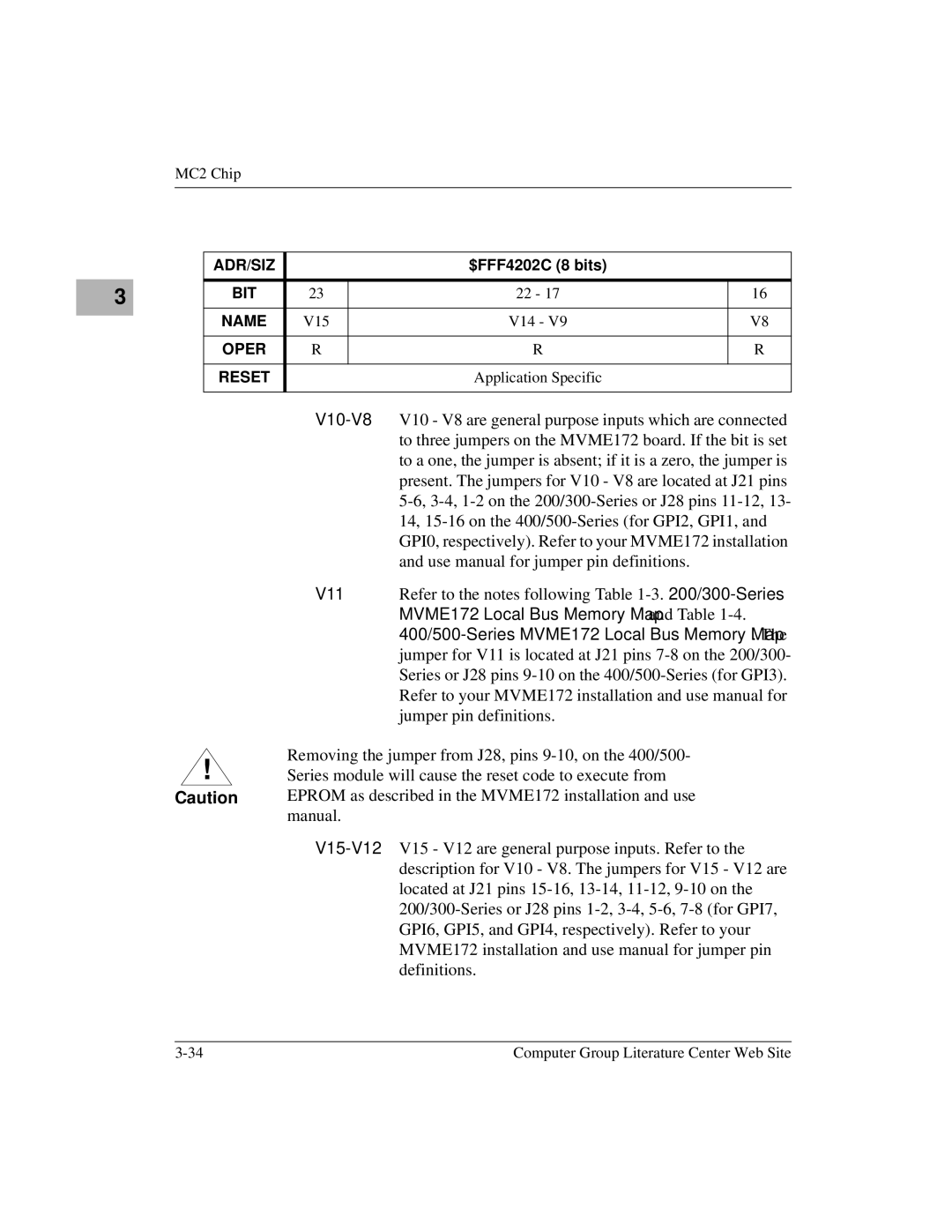 Motorola MVME172 manual V11 