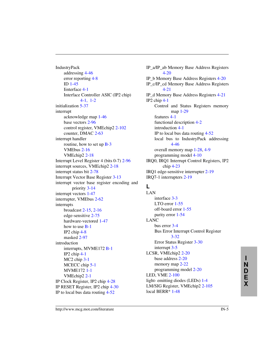 Motorola MVME172 manual Lanc 