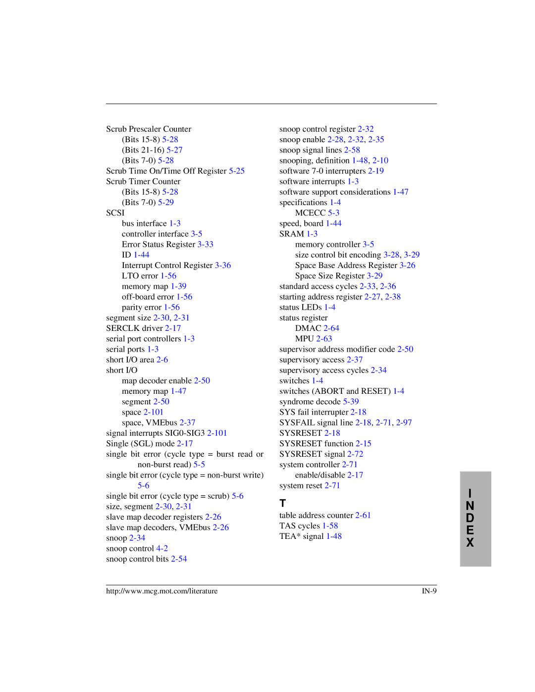 Motorola MVME172 manual Scsi Mcecc 