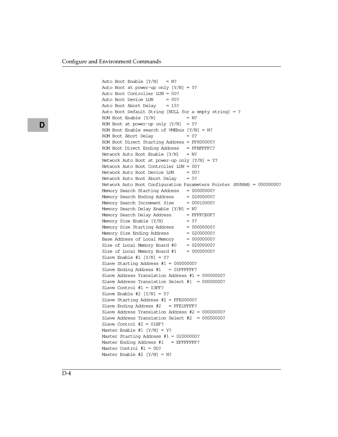 Motorola MVME177 manual = Efffffff? 