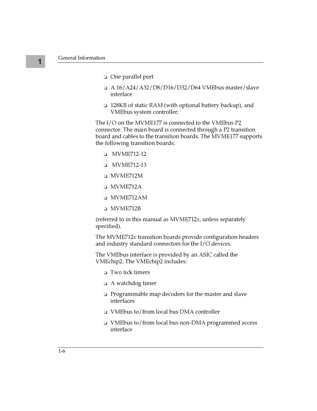 Motorola MVME177 manual MVME712AM 