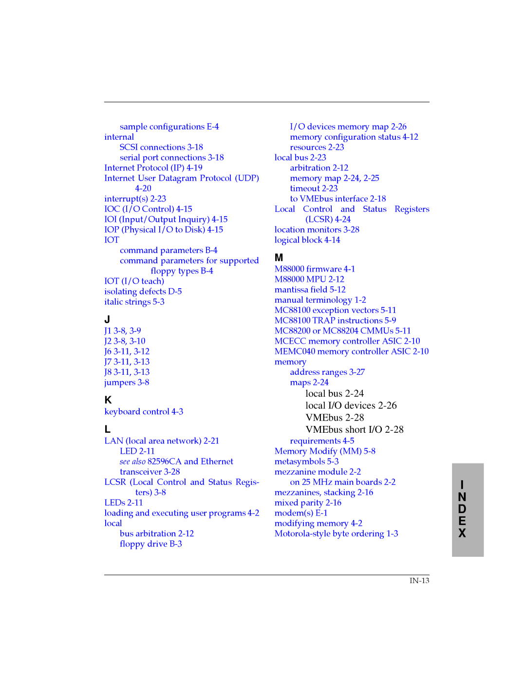 Motorola MVME187 manual Local bus Local I/O devices 2-26VMEbus 2-28VMEbus short I/O 