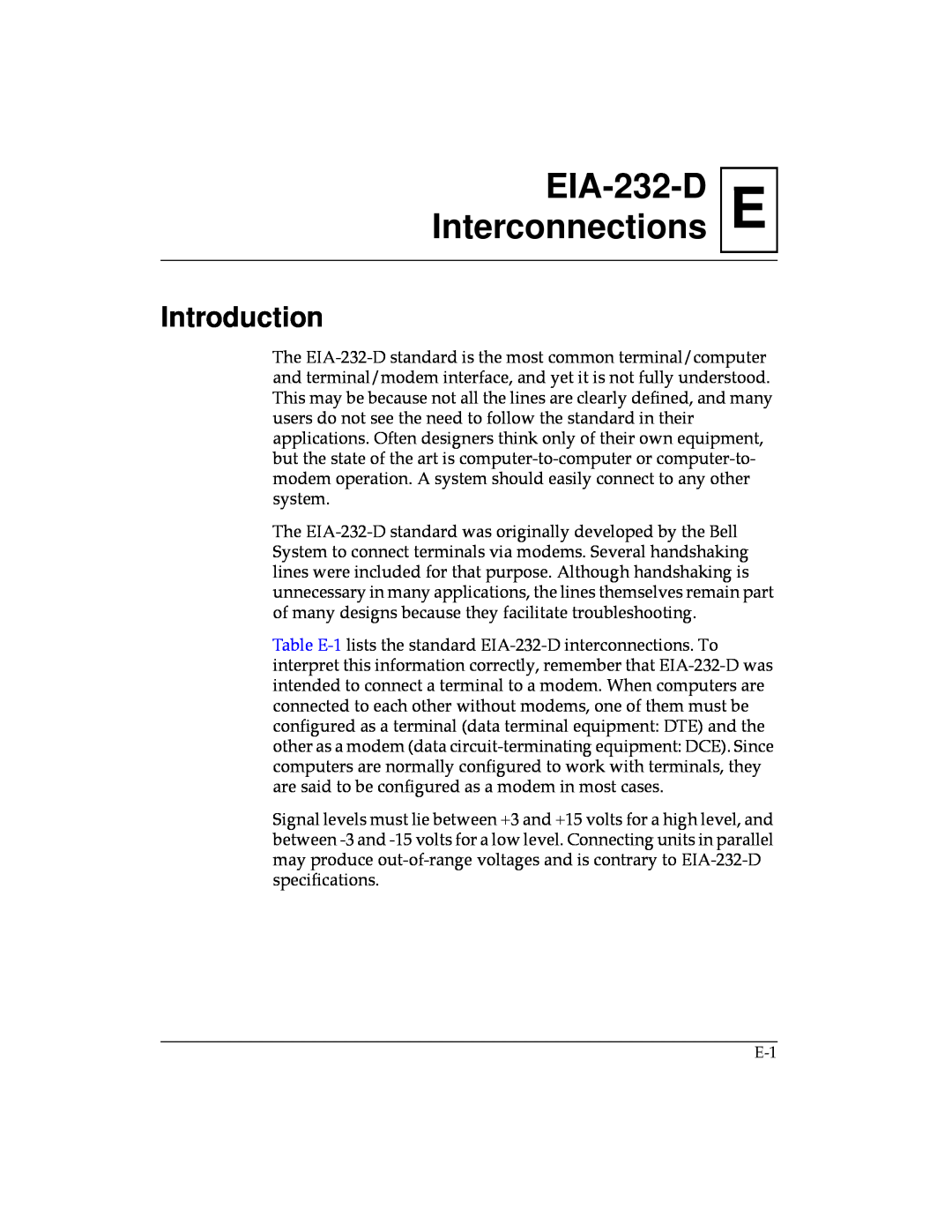 Motorola MVME187 manual EEIA-232-D Interconnections, Introduction 