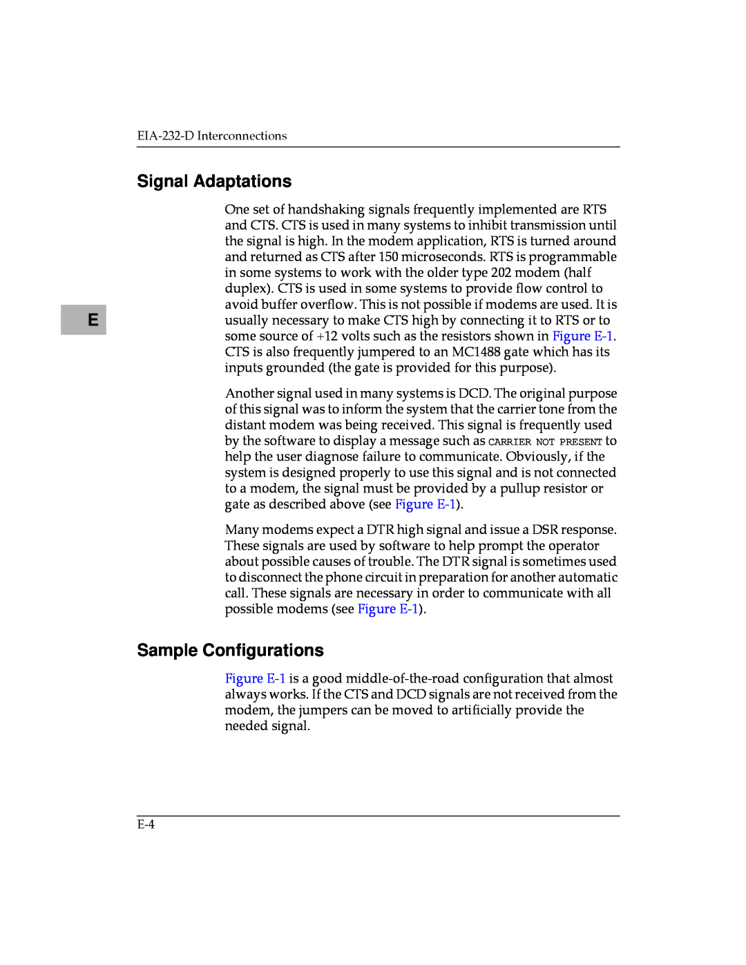 Motorola MVME187 manual Signal Adaptations, Sample Conﬁgurations 