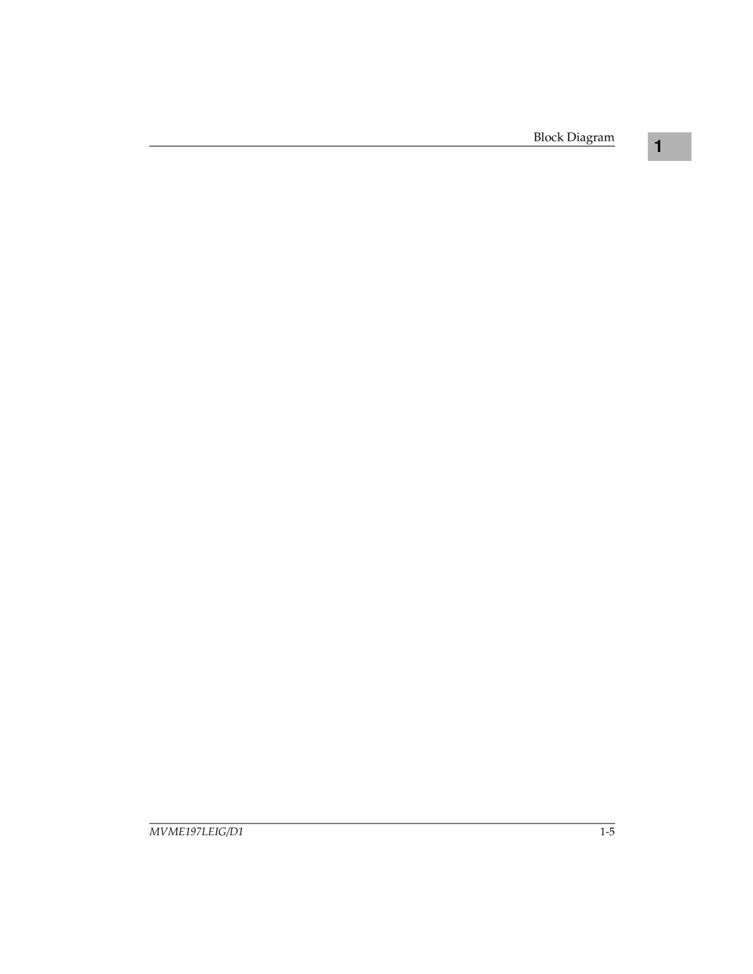 Motorola MVME197LE manual Block Diagram 