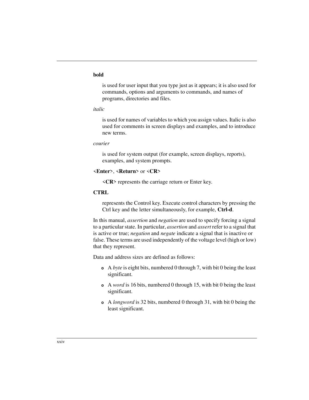 Motorola MVME1X7P manual CR represents the carriage return or Enter key, Ctrl 