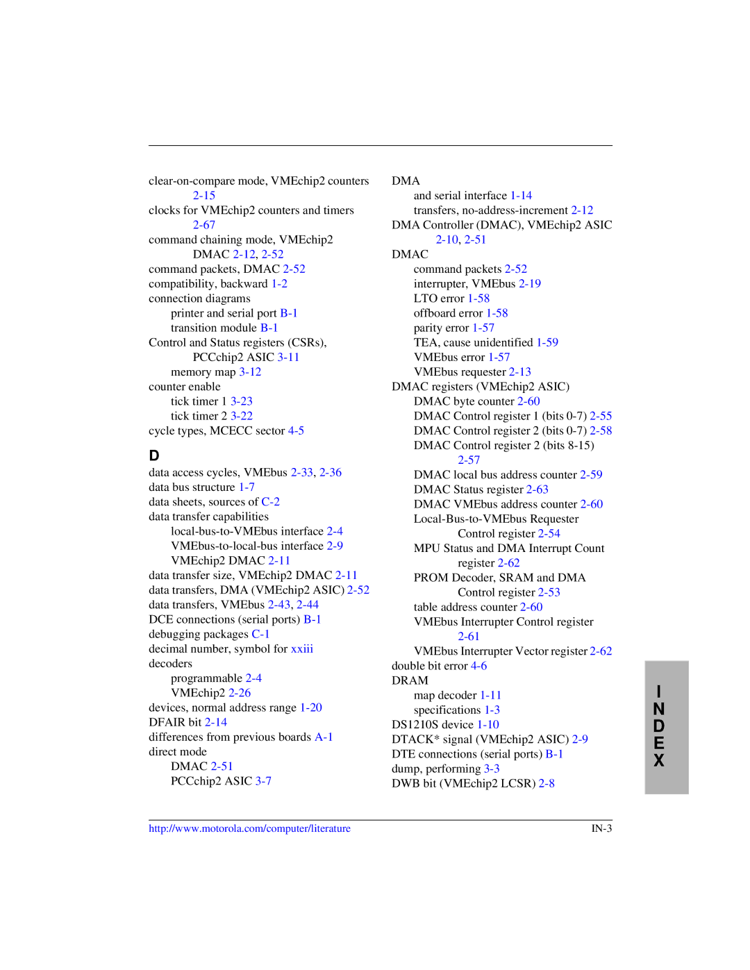 Motorola MVME1X7P manual 10,2-51 