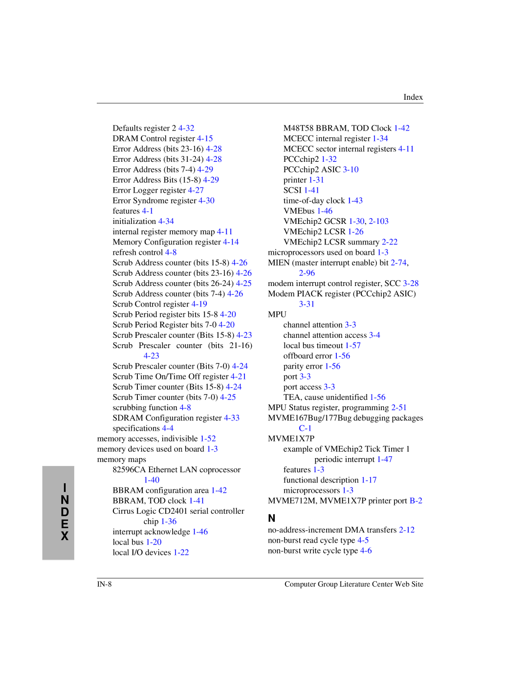 Motorola MVME1X7P manual 