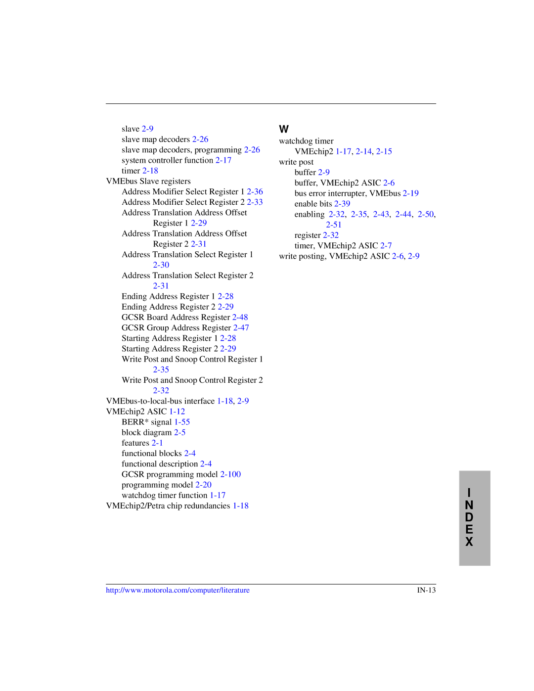 Motorola MVME1X7P manual Enabling 2-32,2-35,2-43,2-44,2-50,2-51 