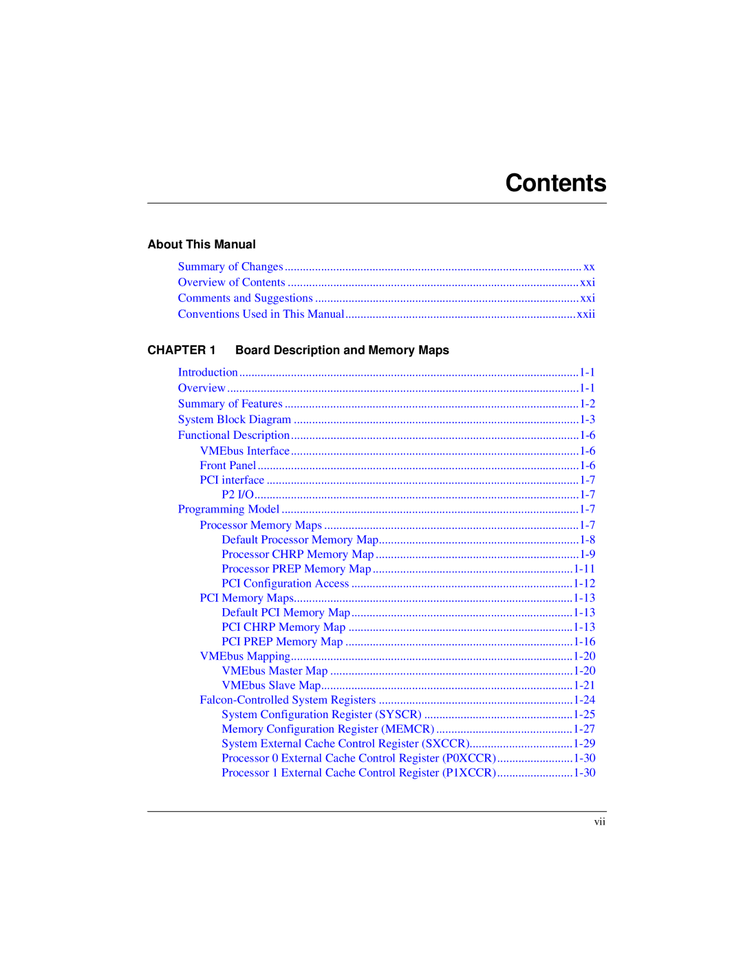 Motorola MVME2300 Series manual Contents 