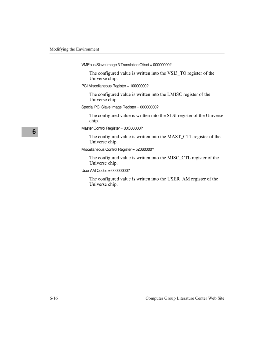 Motorola MVME2400 manual VMEbus Slave Image 3 Translation Offset = 00000000? 