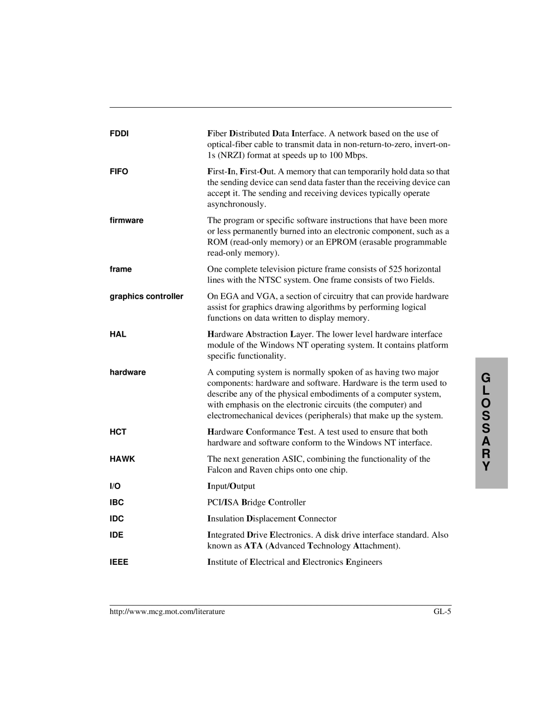 Motorola MVME2400 manual Fiber Distributed Data Interface. a network based on the use 