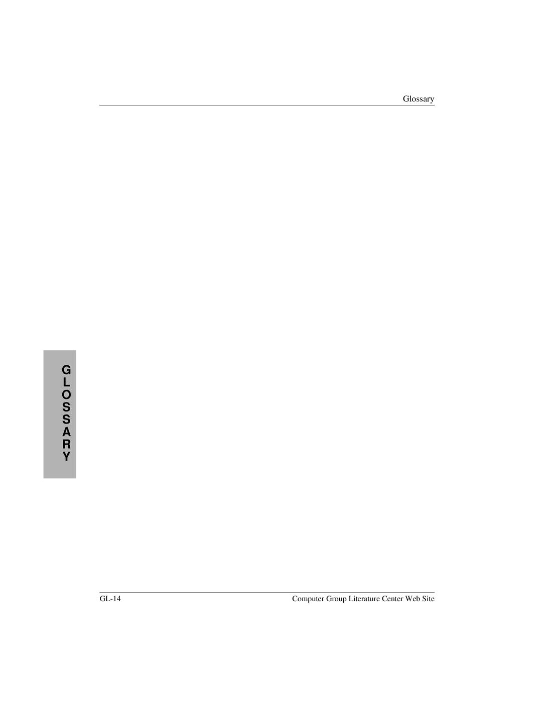 Motorola MVME2400 manual GL-14 