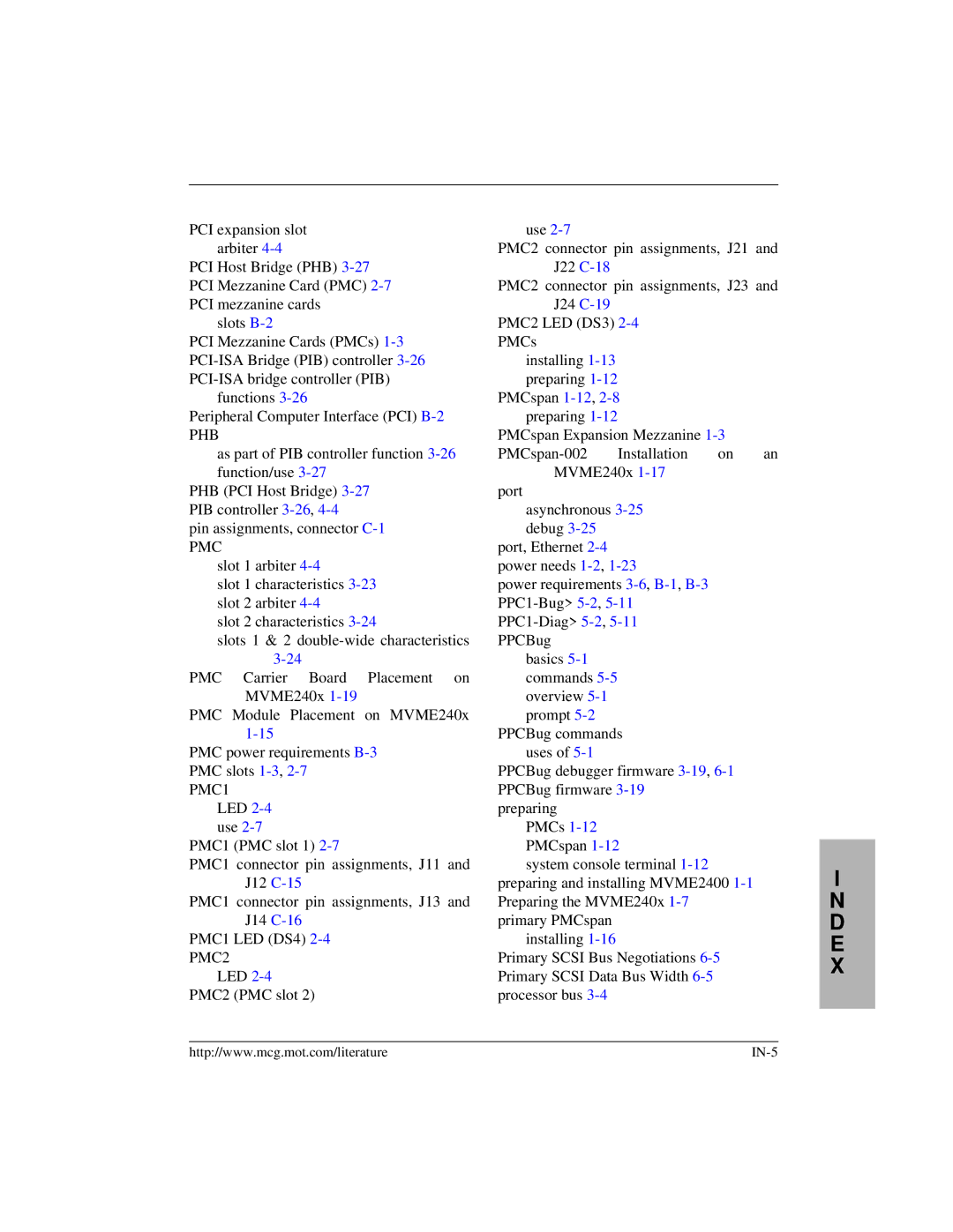 Motorola MVME2400 manual Phb 