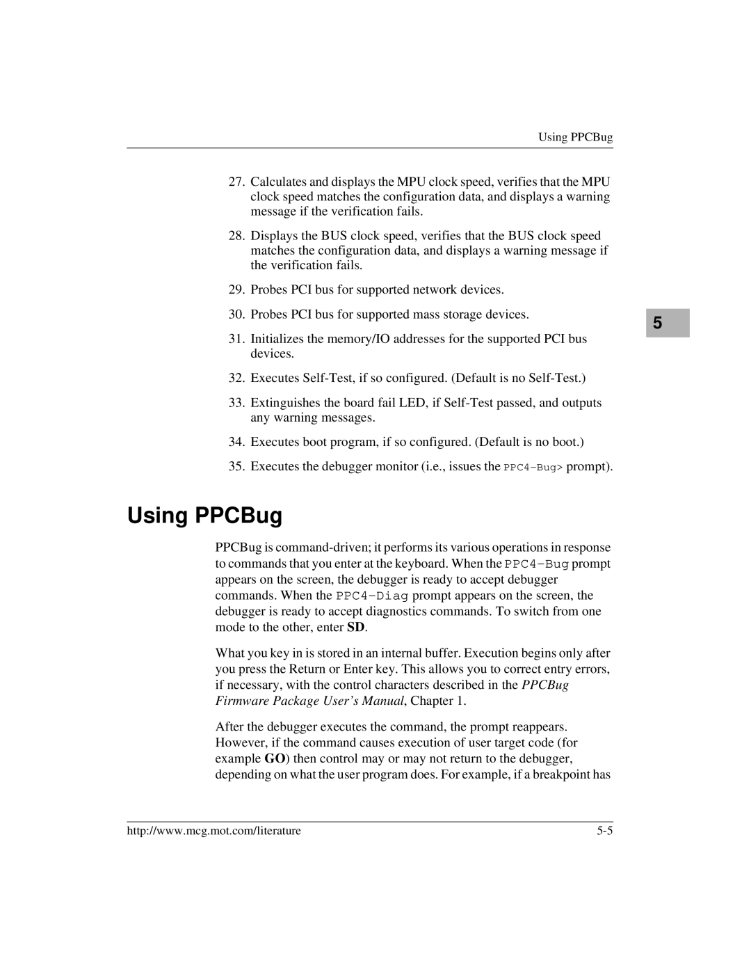 Motorola MVME2400 manual Using PPCBug 