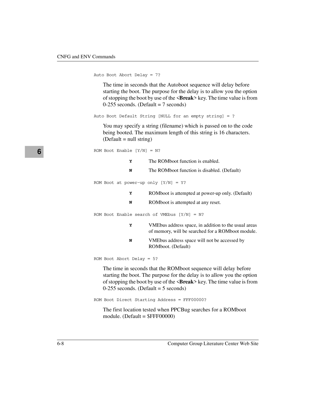 Motorola MVME2600 manual Auto Boot Abort Delay = 7? 