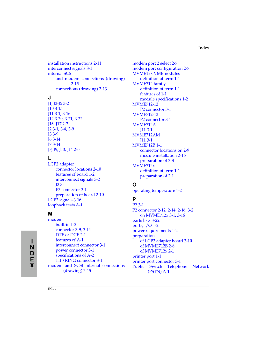 Motorola MVME712A/D3, MVME712-12, MVME712B, MVME712-13 user manual MVME712AM 