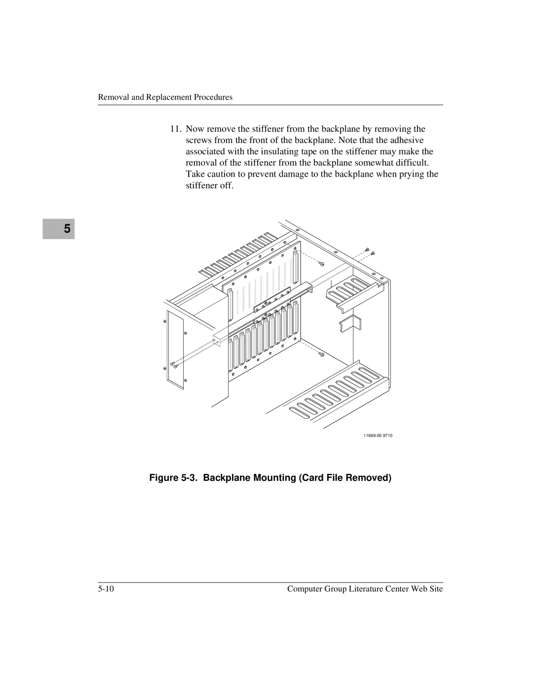 Motorola MVME956UM2, MVME956AC user manual Backplane Mounting Card File Removed 